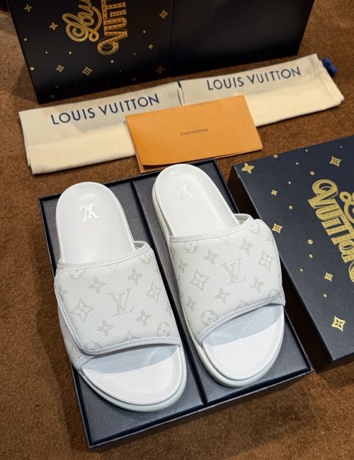 Louis Vuitton LV Waterproof Rubber Slides With Adjustable Straps