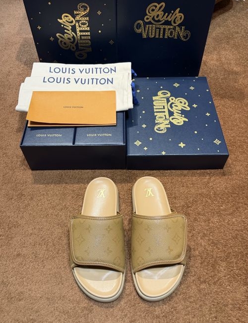 Louis Vuitton LV Waterfront Flip Flops With Monogram Pattern