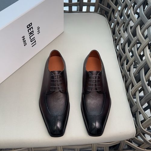 Berluti Handmade Formal Leather Shoes With Non-slip Sole