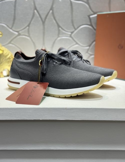 Loro Piana LP Flyknit Leather Casual Sneakers