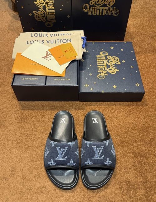 Louis Vuitton LV Waterfront Flip Flops With Monogram Pattern