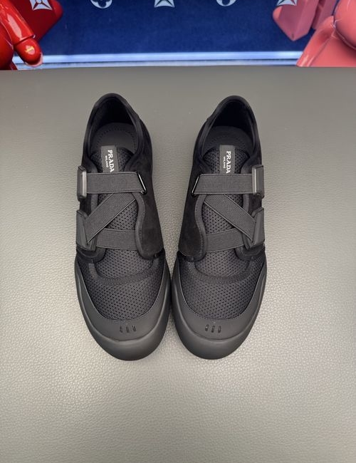 Prada Collapse Slip-on Sneakers With Leather Upper