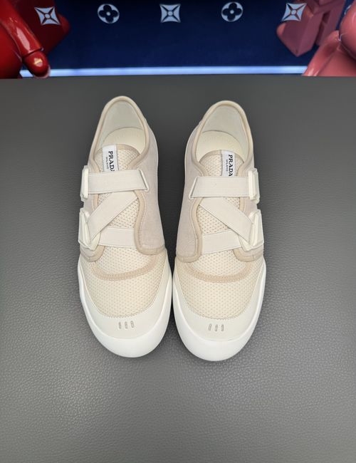 Prada Collapse Slip-on Sneakers With Leather Upper