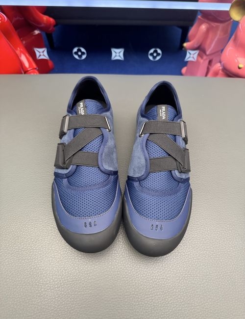 Prada Collapse Slip-on Sneakers With Leather Upper