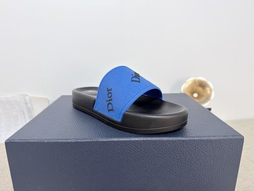 Christian Dior CD Slides Top Layer Leather PU Sole