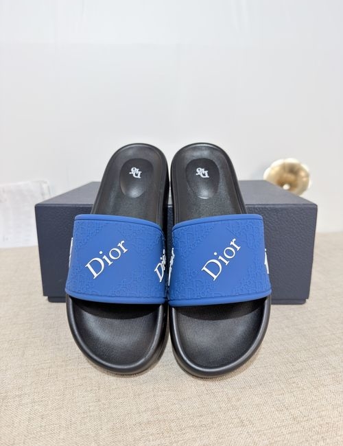 Christian Dior CD Slides Top Layer Leather PU Sole