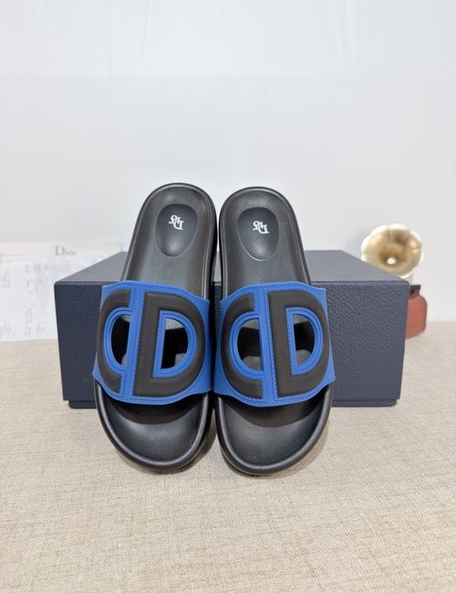Christian Dior CD Slides Top Layer Leather PU Sole
