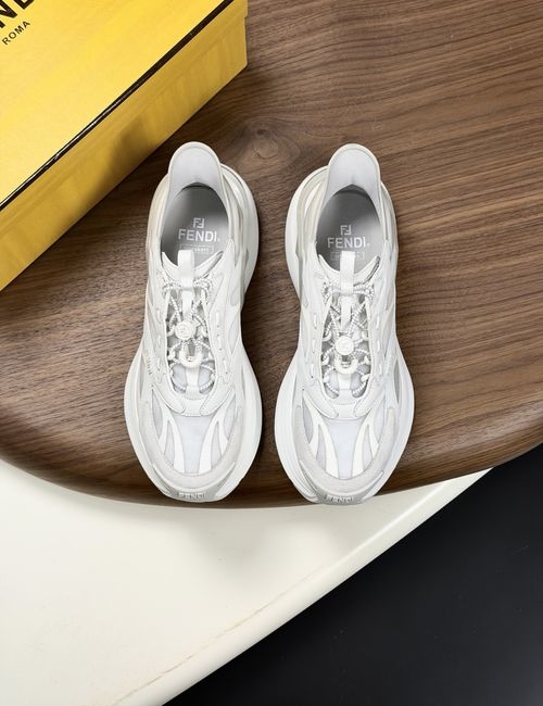 Fendi F-light Thick-sole Low-top Casual Sneakers