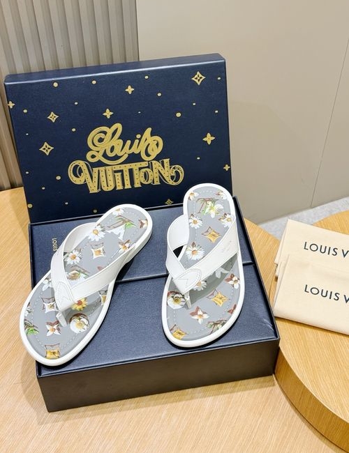 Louis Vuitton LV Oasis Slides Monogram Suede Upper Comfortable Insole