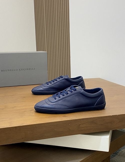 Brunello Cucinelli BC Suede Casual Shoes With Rubber Sole