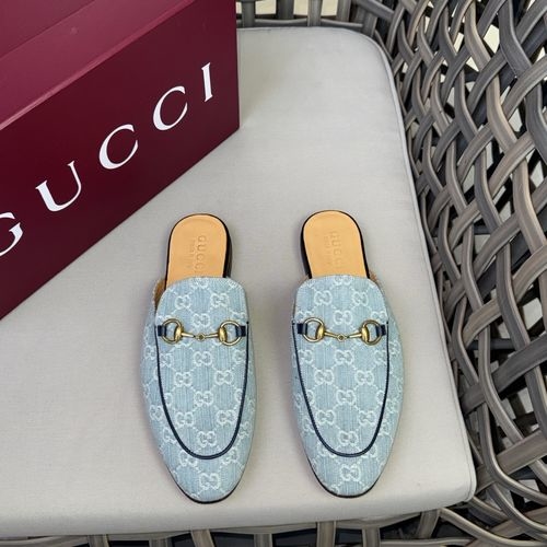Gucci Vintage Style Leather Mule Shoes