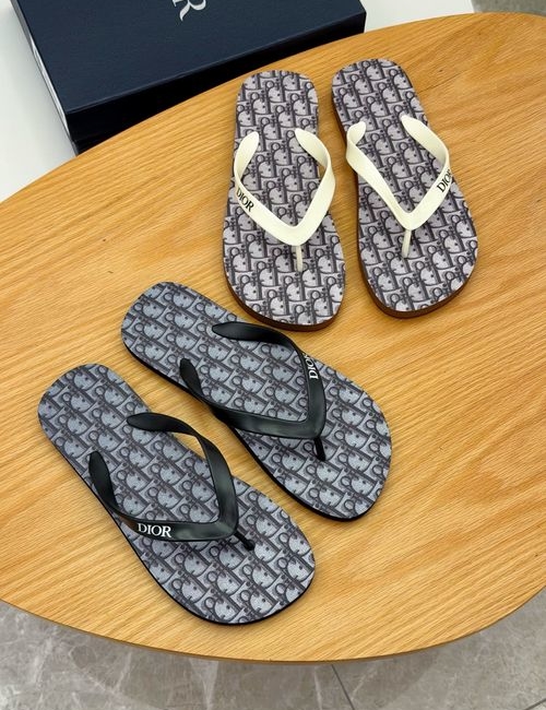 Christian Dior CD Flip Flops Made Of Thick Imported Cowhide