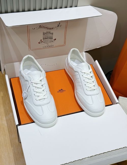 Hermes Match Suede Goat Leather Calfskin Sneakers