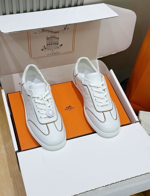 Hermes Match Suede Goat Leather Calfskin Sneakers