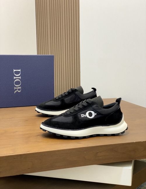 Christian Dior CD Suede Fabric Embroidered Casual Shoes
