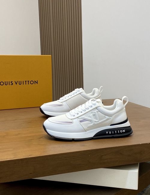 Louis Vuitton LV Trainer Grained Leather Sneakers