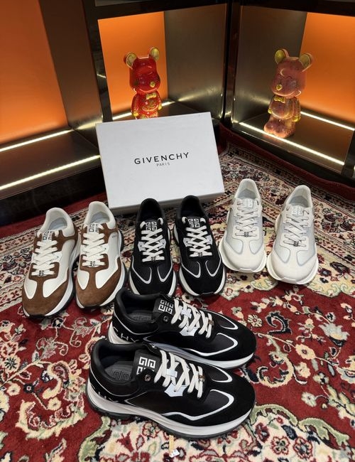 Givenchy City Sport Smooth Leather Striped Sneakers