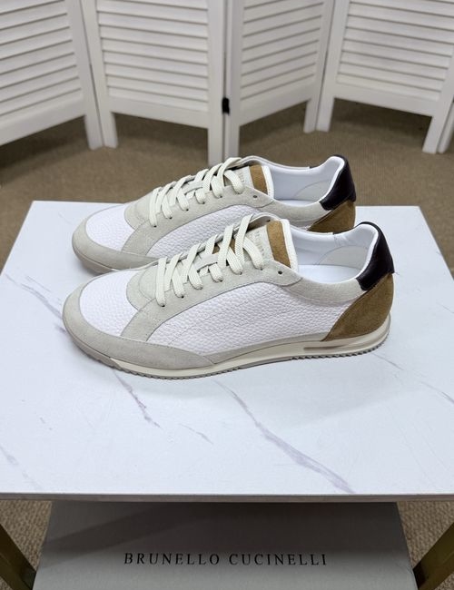 Brunello Cucinelli BC Premium Leather Casual Comfortable Shoes