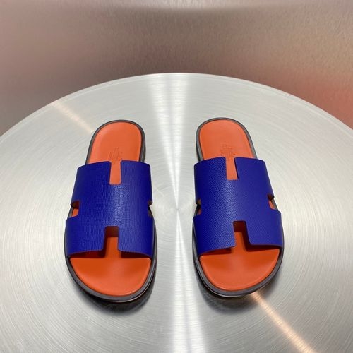 Hermes Classic H Slippers With Leather Outsole