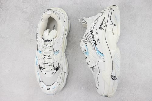 Balenciaga Triple S Graffiti Printed Sneakers