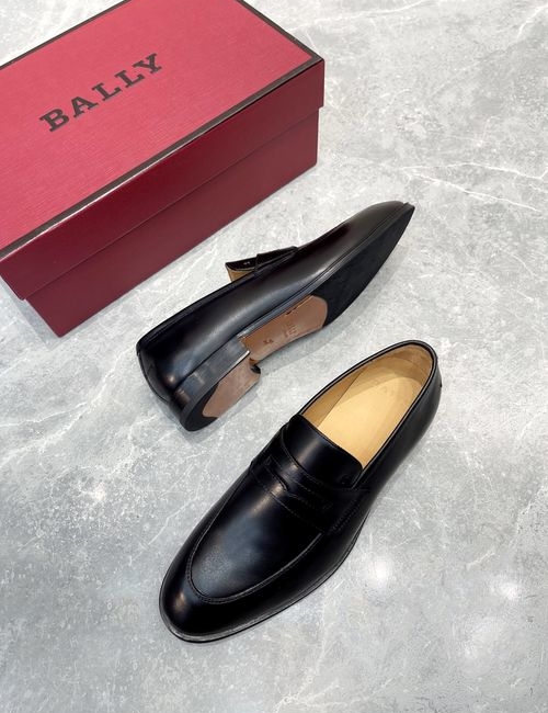 Bally Classic Casual Leather Shoes With Premium Sole