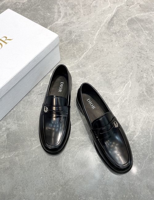 Christian Dior CD Patent Leather Leather Sole Dress Shoes