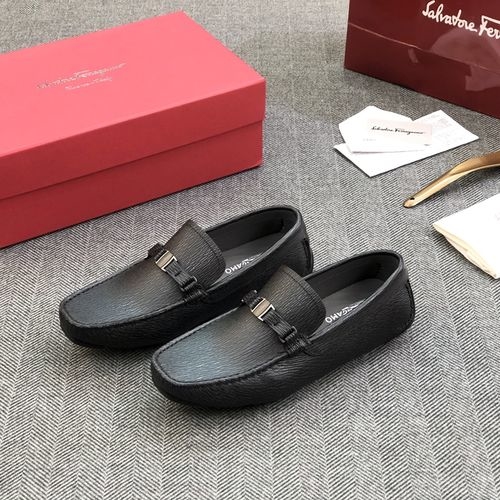 Ferragamo Cancini Slip-on Loafers Calfskin Rubber Sole