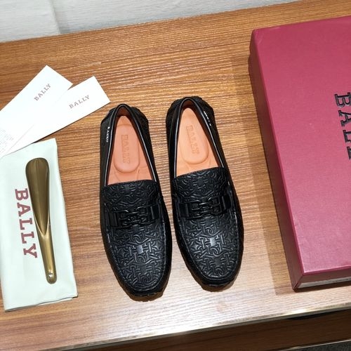 Bally Calfskin Loafers With Hardware Buckle