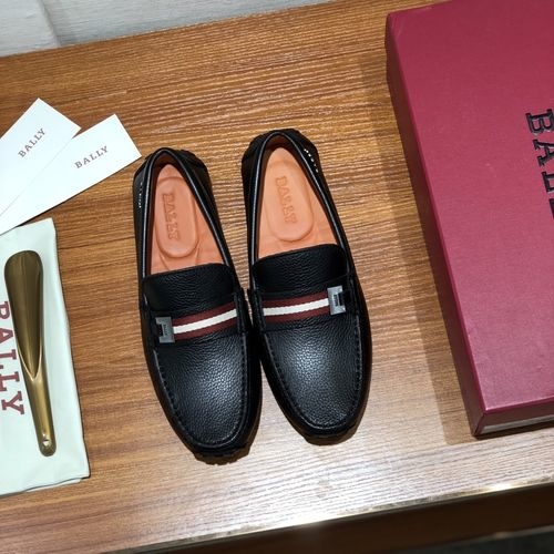 Bally Calfskin Loafers With Hardware Buckle
