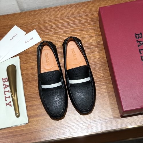 Bally Calfskin Loafers With Hardware Buckle