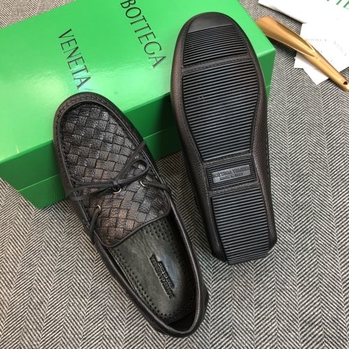 Bottega Veneta BV Slip On Shoes With Embossed Cowhide Upper