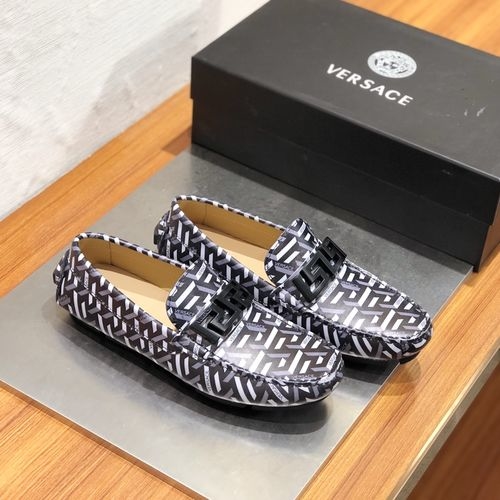Versace La Greca Buckle Loafers