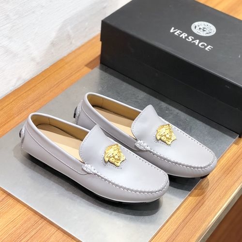 Versace La Greca Buckle Loafers
