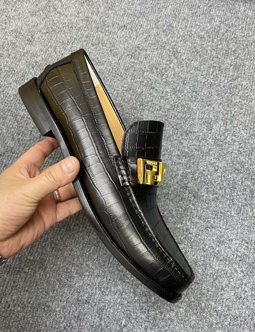 Versace Medusa Embossed Cowhide Penny Loafers