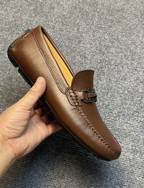 Ferragamo Cancini Buckle Slip-on Casual Shoes