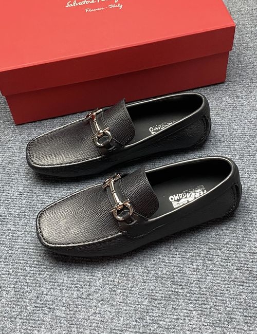 Ferragamo Cancini Buckle Slip-on Casual Shoes
