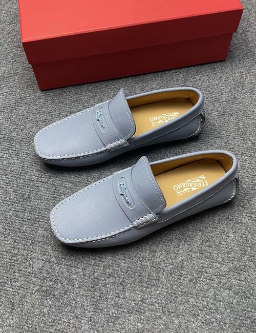 Ferragamo Cancini Buckle Slip-on Casual Shoes