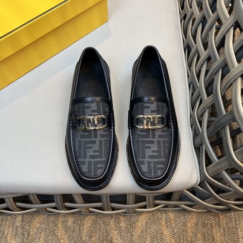 Fendi O Lock Loafers With Exquisite Details