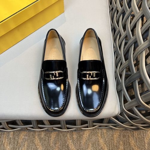 Fendi O Lock Loafers With Exquisite Details