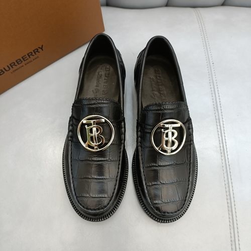 Burberry Genuine Cowhide Lining Leather Sole Shoes