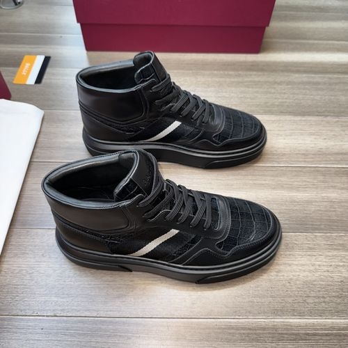 Bally Nappa Stone Pattern Leather Shoes