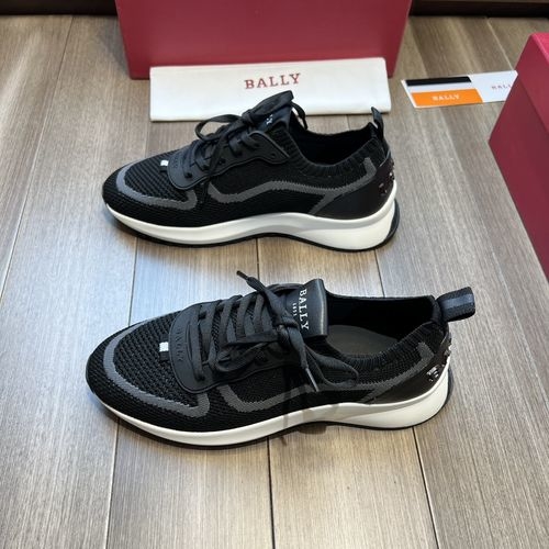 Bally Woven Fabric Casual Leather Shoes