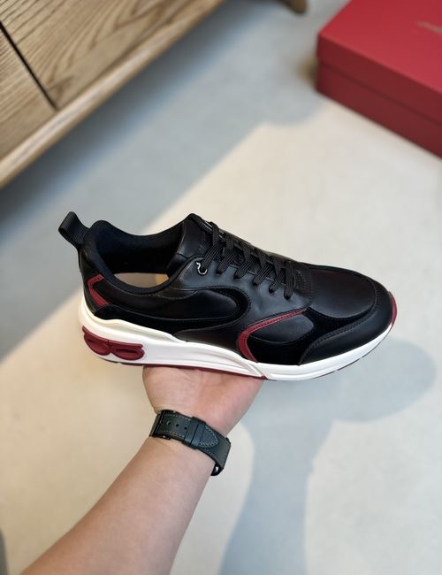 Ferragamo Premium Nappa Suede Leather Sneakers