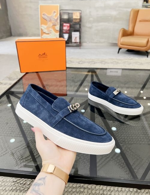 Hermes Slip-On Casual Shoes Premium Leather