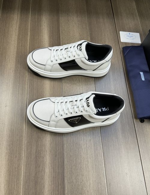 Prada Premium Leather Sneakers With TPU Sole