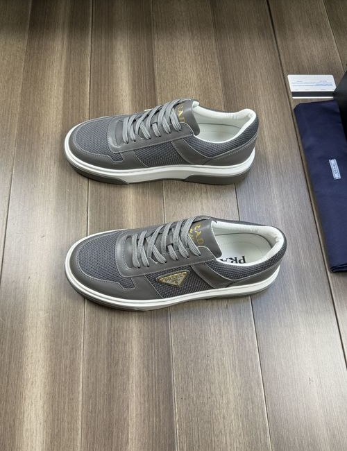 Prada Premium Casual Sneakers With Leather Upper