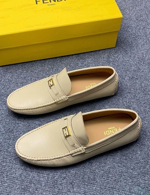 Fendi Calfskin Comfortable Loafers