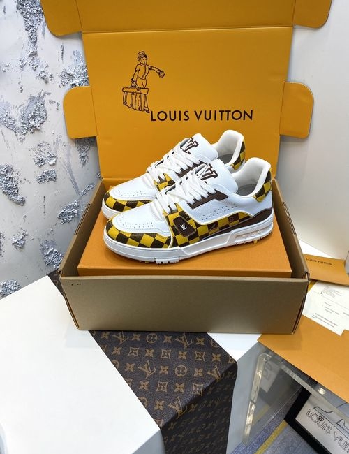 Louis Vuitton LV TARINE Trainer Embossed Casual Skate Shoes
