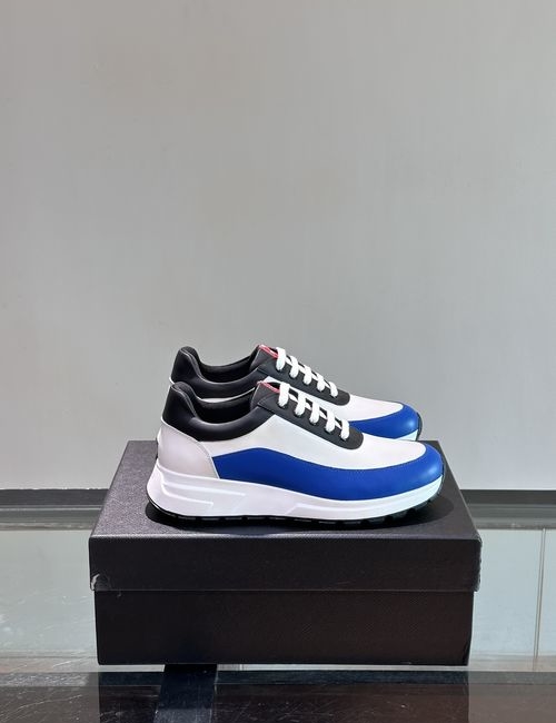 Prada Lightweight Casual Sneakers With Color Contrast