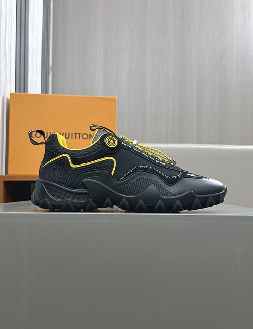 Louis Vuitton LV Rush Vintage Mixed Material Casual Sneakers